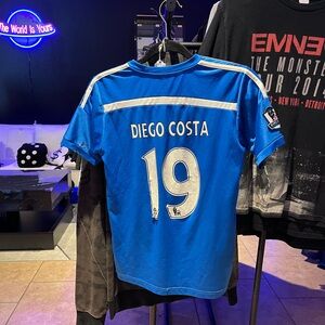 Adidas Chelsea FC 2014-15 home jersey with DIEGO COSTA  #19